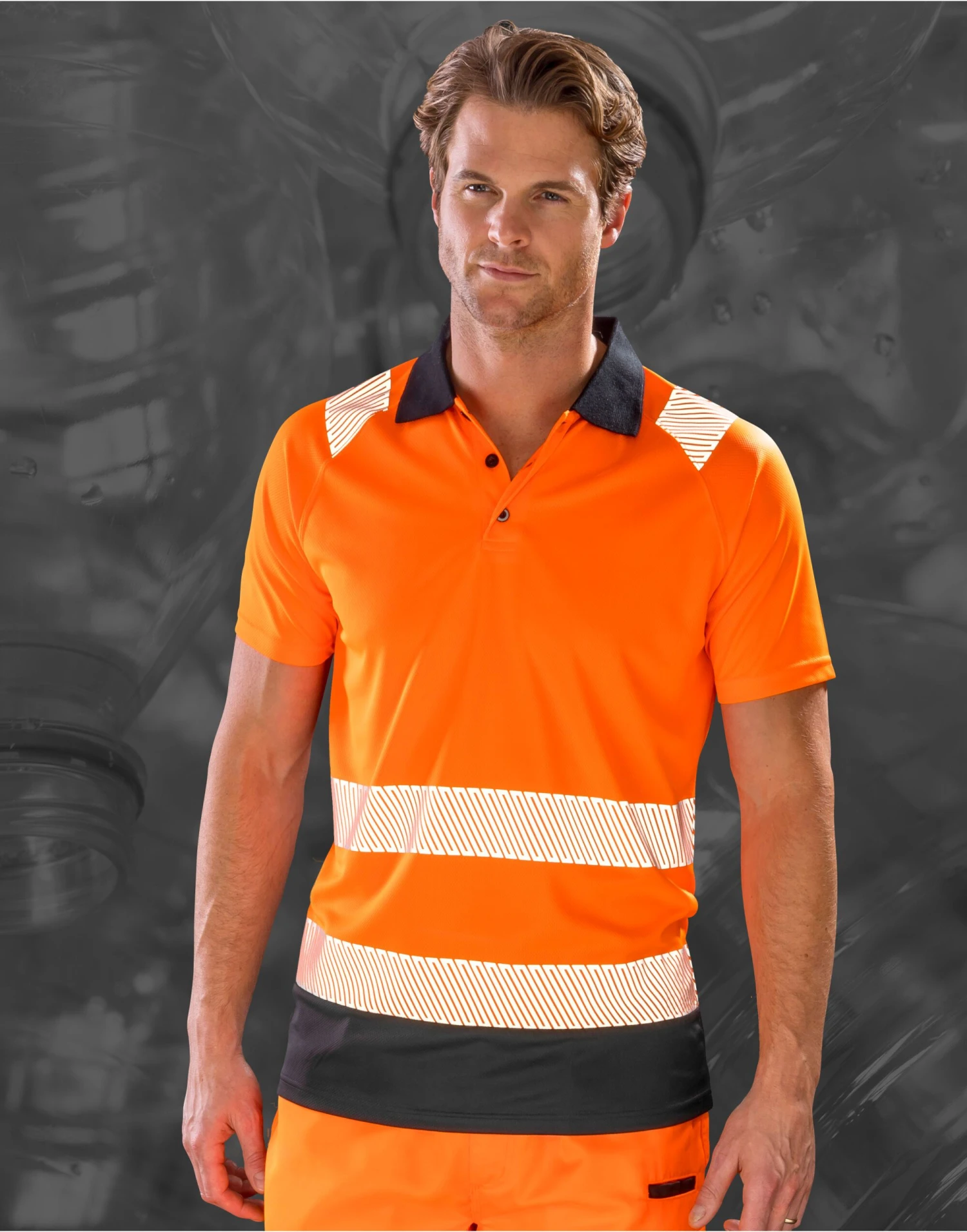 Result Genuine Recycled Recycled Safety Polo Shirt 3 Result Genuine Recycled Recycled Safety Polo Shirt - Image 3