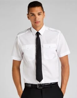 Kustom Kit Tailored Fit Short Sleeved Pilot Shirt -Outlet Elite Togs Store 02bf9a31cae4cb5e9ef109f19f6c51b28f4eba9c10274853ce4580fe3be935e0