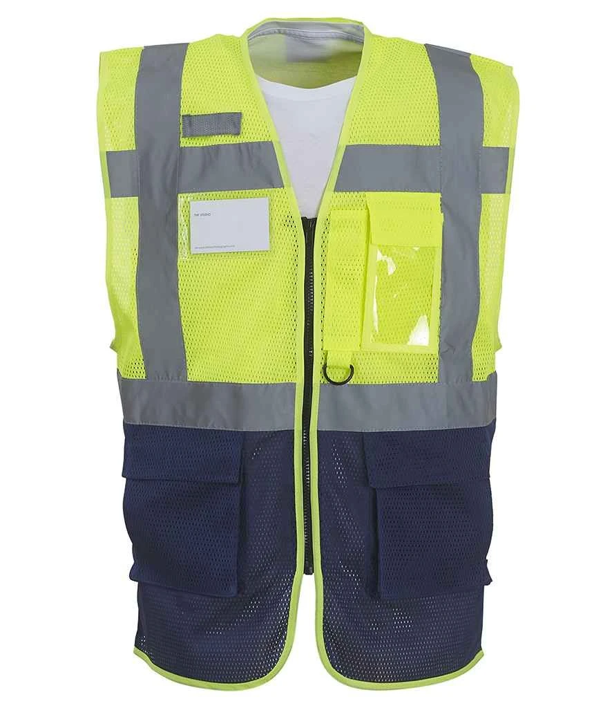 Yoko Hi Vis Top Cool Open Mesh Executive Waistcoat 3 Yoko Hi Vis Top Cool Open Mesh Executive Waistcoat - Image 3