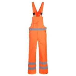 Portwest Hi-Vis Breathable Rain Bib And Brace