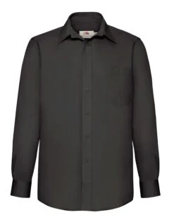 Fruit Of The Loom Mens Long Sleeve Poplin Shirt