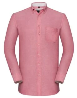 Russell Collection Mens Long Sleeve Tailored Washed Oxford Shirt -Outlet Elite Togs Store 166b283fa18829515a41163ecbcefaf019cb749314516fca71636f2a11fec5ba