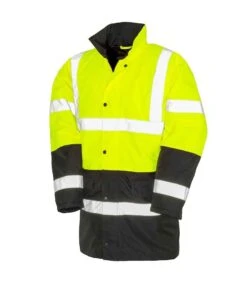 Result Safe-Guard Motorway 2-Tone Safety Coat -Outlet Elite Togs Store 1958c7774d5390e2f289344f765572e8e19541137112ffd60aecc7d18af2d9c2