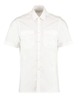 Kustom Kit Tailored Fit Short Sleeved Pilot Shirt