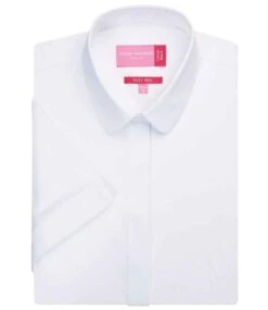 Brook Taverner Ladies Soave Short Sleeve Poplin Shirt