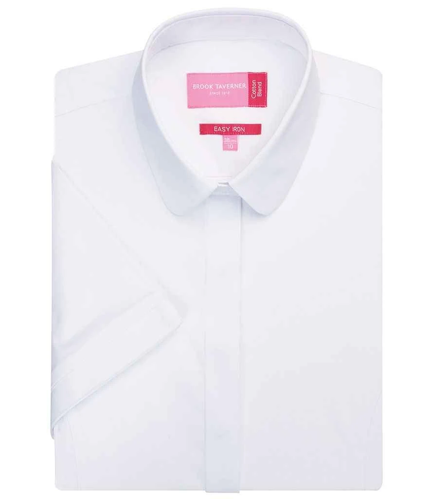 Brook Taverner Ladies Soave Short Sleeve Poplin Shirt 1 Brook Taverner Ladies Soave Short Sleeve Poplin Shirt