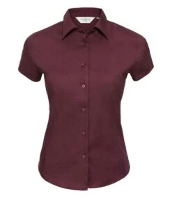 Russell Collection Ladies' Short Sleeve Fitted Stretch Shirt 9 Russell Collection Ladies' Short Sleeve Fitted Stretch Shirt -Outlet Elite Togs Store 2851cbb9aed762f461deeda124f971a4e3bab61df1f461db50e6983a628b73d6