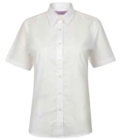 Henbury Ladies Short Sleeve Classic Oxford Shirt