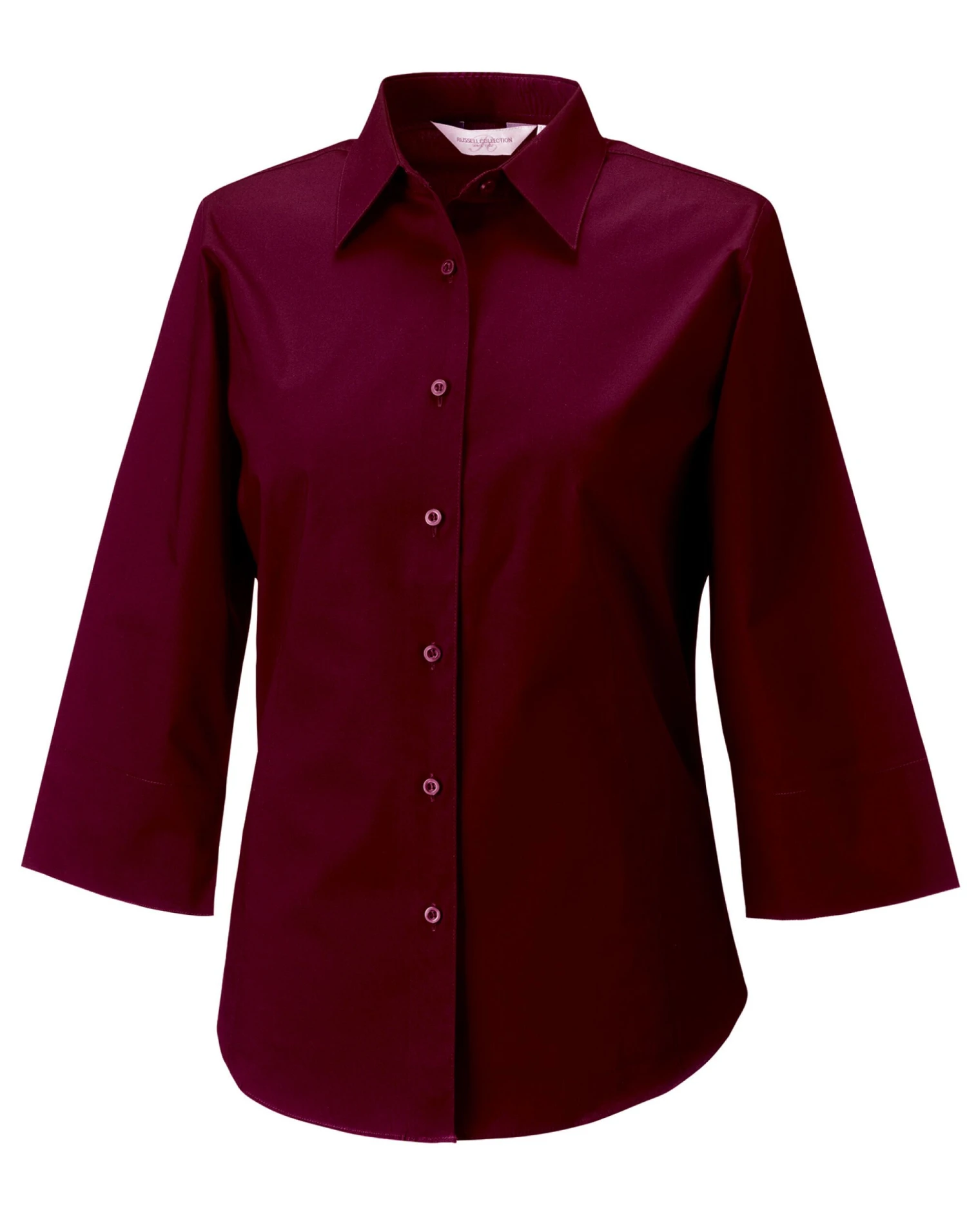Russell Collection Ladies' 3/4 Sleeve Fitted Stretch Shirt 5 Russell Collection Ladies' 3/4 Sleeve Fitted Stretch Shirt - Image 5