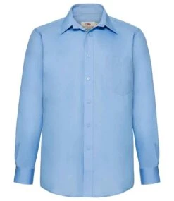 Fruit Of The Loom Mens Long Sleeve Poplin Shirt -Outlet Elite Togs Store 2fe3661f59ffb18538a39ba661f13dae4a5451485311a99ab7007012f0884502