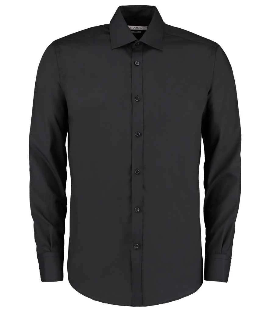 Kustom Kit Slim Fit Long Sleeve Business Shirt 3 Kustom Kit Slim Fit Long Sleeve Business Shirt - Image 3