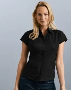 Russell Collection Ladies' Cap Sleeve Fitted Polycotton Poplin Shirt 15 Russell Collection Ladies' Cap Sleeve Fitted Polycotton Poplin Shirt -Outlet Elite Togs Store 334c37e76020ac095ec8dd5bd1a390c1b3aa8a25f896ef4ff851352f3fd9cbd4