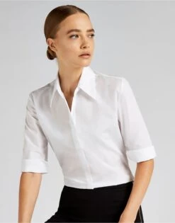 Kustom Kit Tailored Fit 3/4 Sleeve Continental Blouse -Outlet Elite Togs Store 34eafc57c0b992180d1243fbd4f6bbaad7fbb94223a63de933faf7c5887ff018