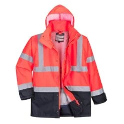 Portwest Hi-Vis 5-in-1 Contrast Executive Jacket -Outlet Elite Togs Store 36b1536ab2e50922500e57ee2824ade995013bb12406d594c7c3328ae6c49c41