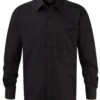 Russell Collection Mens Long Sleeve Classic Pure Cotton Poplin Shirt