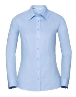 Russell Collection Ladies' Long Sleeve Tailored Coolmax® Shirt -Outlet Elite Togs Store 3b282ea96e892a53e1e61dfc623ade70f20f26435e16779788fb2b77c341e139