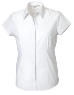 Russell Collection Ladies' Cap Sleeve Fitted Polycotton Poplin Shirt 16 Russell Collection Ladies' Cap Sleeve Fitted Polycotton Poplin Shirt -Outlet Elite Togs Store 3d63c4f20aaa90599677b2e2eaf7665437037f26a22e6dc4f759fca084e3f29c