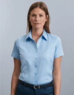 Russell Collection Ladies' Short Sleeve Tailored Herringbone Shirt 11 Russell Collection Ladies' Short Sleeve Tailored Herringbone Shirt -Outlet Elite Togs Store 3e4708b97da90978646cded128511cd514247e16729f5f0a962ef2c8e8b3ce35