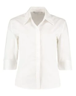 Kustom Kit Tailored Fit 3/4 Sleeve Continental Blouse -Outlet Elite Togs Store 3f49c25b6492690989038f2494375620d3196f39fb4f69f88083dd8d201316d5