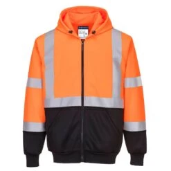 Portwest Hi-Vis Contrast Zipped Hoodie
