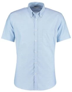 Kustom Kit Slim Fit Short Sleeve Workwear Oxford Shirt