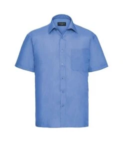 Russell Collection Mens Short Sleeve Classic Polycotton Poplin Shirt 26 Russell Collection Mens Short Sleeve Classic Polycotton Poplin Shirt -Outlet Elite Togs Store 547e1df883d1ffa88e775d93b1e69f6695445015d3aec8f0cc0444ba4db638d2