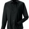 Russell Collection Mens Long Sleeve Fitted Stretch Shirt