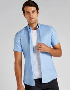 Kustom Kit Slim Fit Short Sleeve Workwear Oxford Shirt -Outlet Elite Togs Store 577b22753f25ca43186849a2e0aa8a97373cd7782950076ba4931b553ed88c60