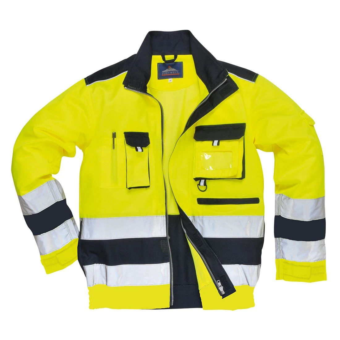 Portwest Lille Hi-Vis Contrast Bomber Jacket 2 Portwest Lille Hi-Vis Contrast Bomber Jacket - Image 2