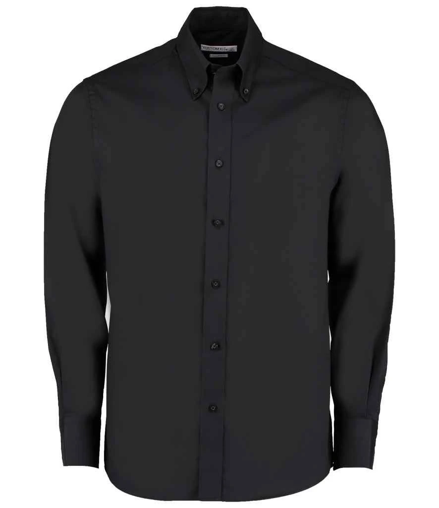 Kustom Kit Tailored Fit Long Sleeve Premium Oxford Shirt 3 Kustom Kit Tailored Fit Long Sleeve Premium Oxford Shirt - Image 3