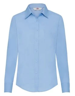 Fruit Of The Loom Ladies' Long Sleeve Poplin Shirt -Outlet Elite Togs Store 5ffa96285913291d2b32ada85d9f64582e74a49ef715045ac4ea9b3decdd3384