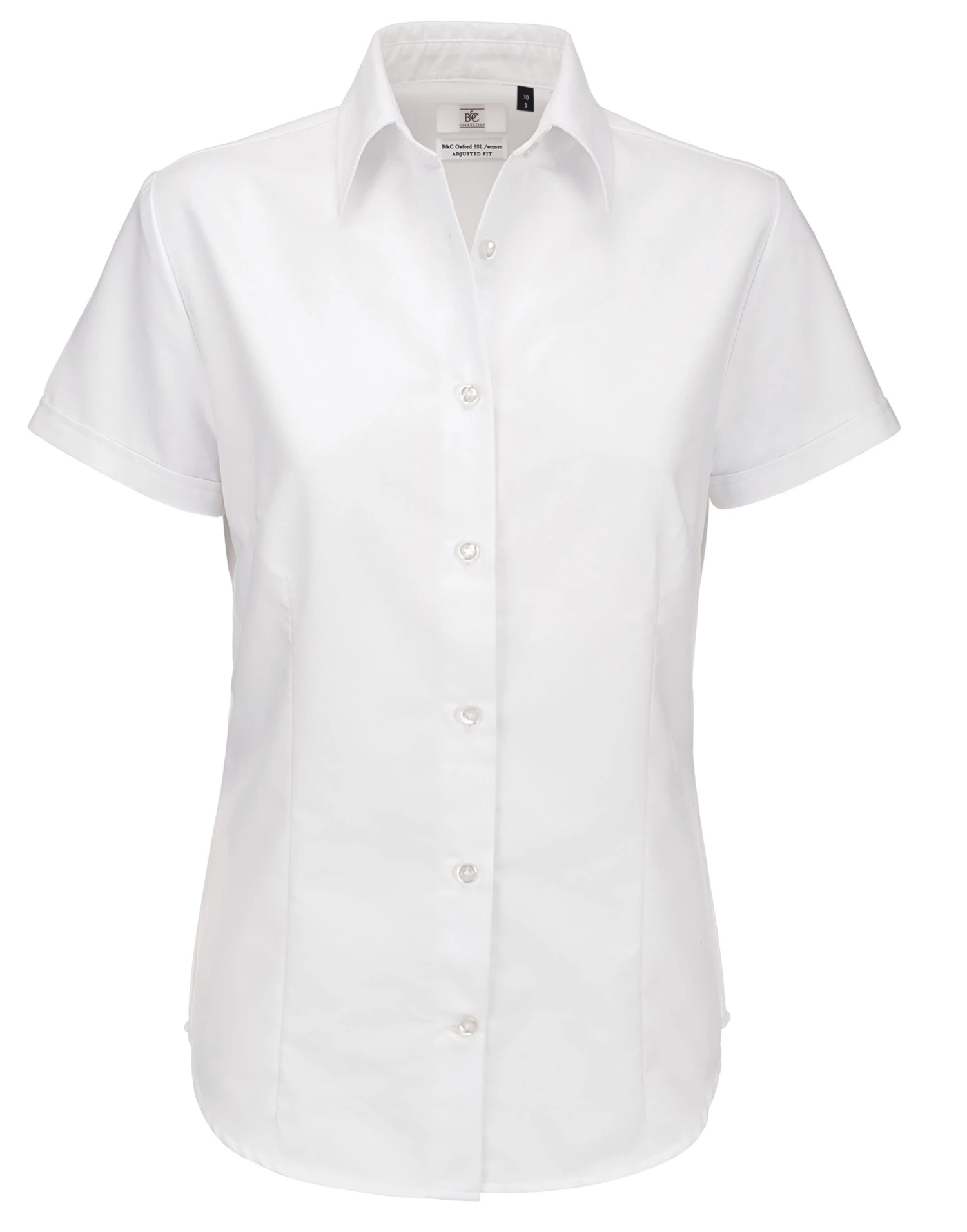 B&C Womens Oxford Short Sleeve Shirt 3 B&C Womens Oxford Short Sleeve Shirt - Image 3