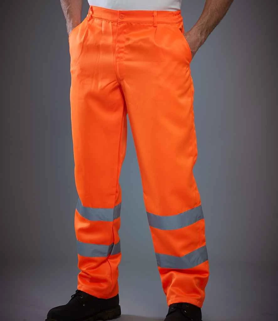 Yoko Hi Vis Polycotton Work Trousers 1 Yoko Hi Vis Polycotton Work Trousers