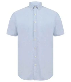 Henbury Modern Short Sleeve Slim Fit Oxford Shirt -Outlet Elite Togs Store 736a4975a0f8e826b6e166ae4de34aa0d3296aebc5145c2babf73d4948c20db5