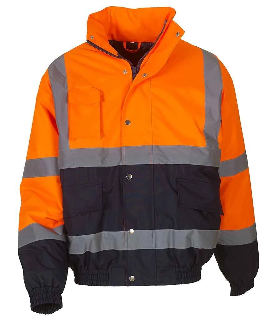 Yoko Hi-Vis 2 Tone Bomber Jacket 2 Yoko Hi-Vis 2 Tone Bomber Jacket - Image 2
