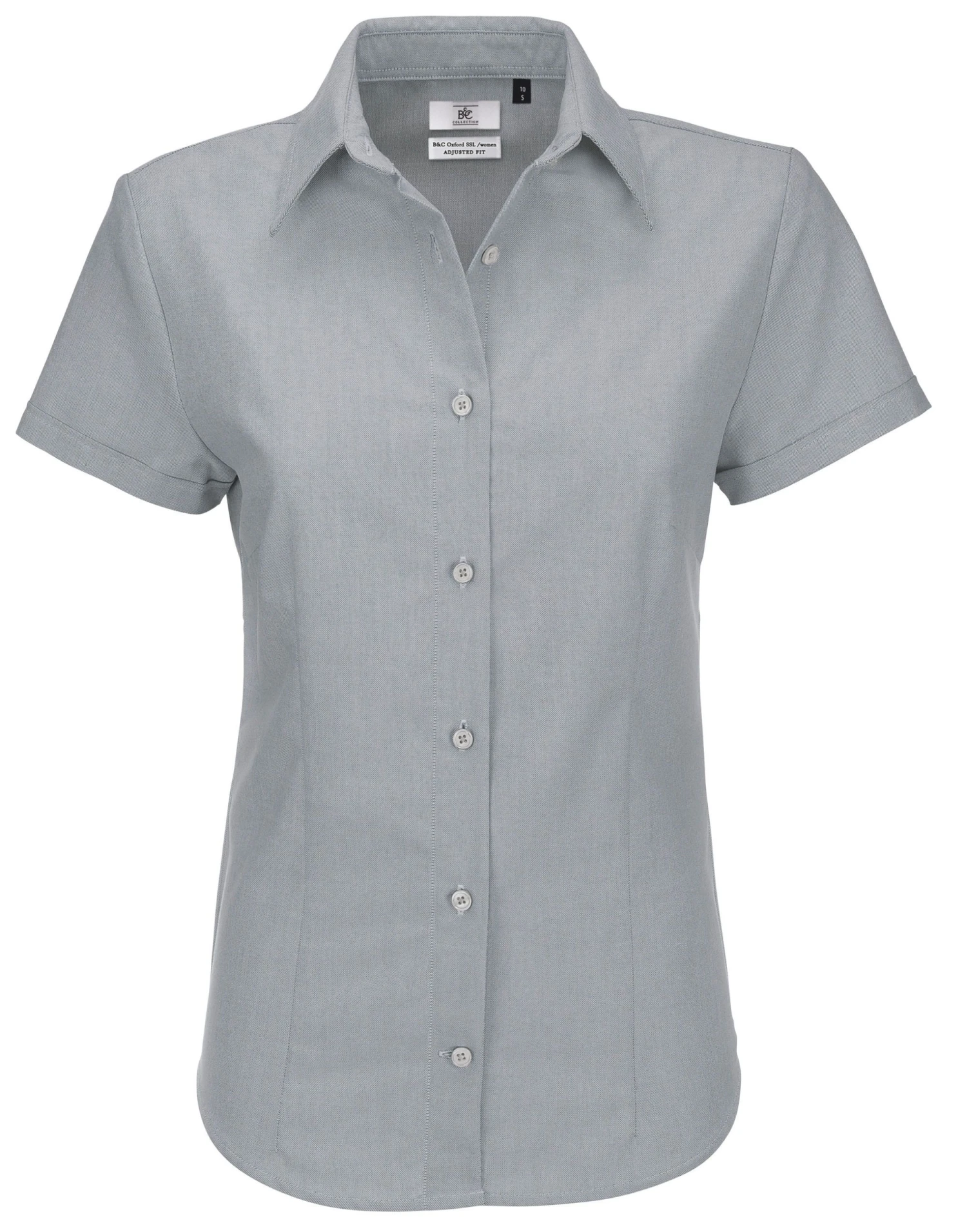 B&C Womens Oxford Short Sleeve Shirt 4 B&C Womens Oxford Short Sleeve Shirt - Image 4