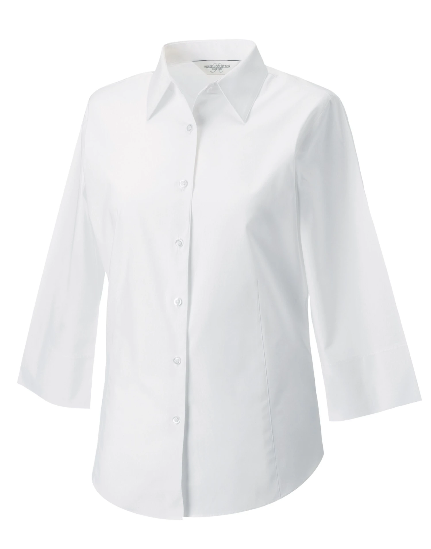 Russell Collection Ladies' 3/4 Sleeve Fitted Stretch Shirt 4 Russell Collection Ladies' 3/4 Sleeve Fitted Stretch Shirt - Image 4