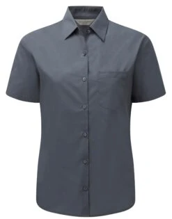 Russell Collection Ladies' Short Sleeve Classic Polycotton Poplin Shirt 21 Russell Collection Ladies' Short Sleeve Classic Polycotton Poplin Shirt -Outlet Elite Togs Store 840429c2e316267c865647a932b06481b552383d829dc53d979fe46e5b29c15f