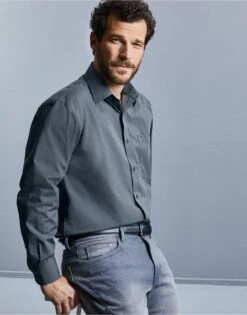 Russell Collection Mens Long Sleeve Classic Polycotton Poplin Shirt 14 Russell Collection Mens Long Sleeve Classic Polycotton Poplin Shirt -Outlet Elite Togs Store 8c061e92d3c4f07a6ab13f10035612ecf6c634c4edb40ba06612d7ae1ae5472d