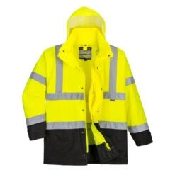 Portwest Hi-Vis 5-in-1 Contrast Executive Jacket -Outlet Elite Togs Store 8ca3c0d446a2d7a817536722efe5680e89e568c725be9b66dee1aaf0a673aea1