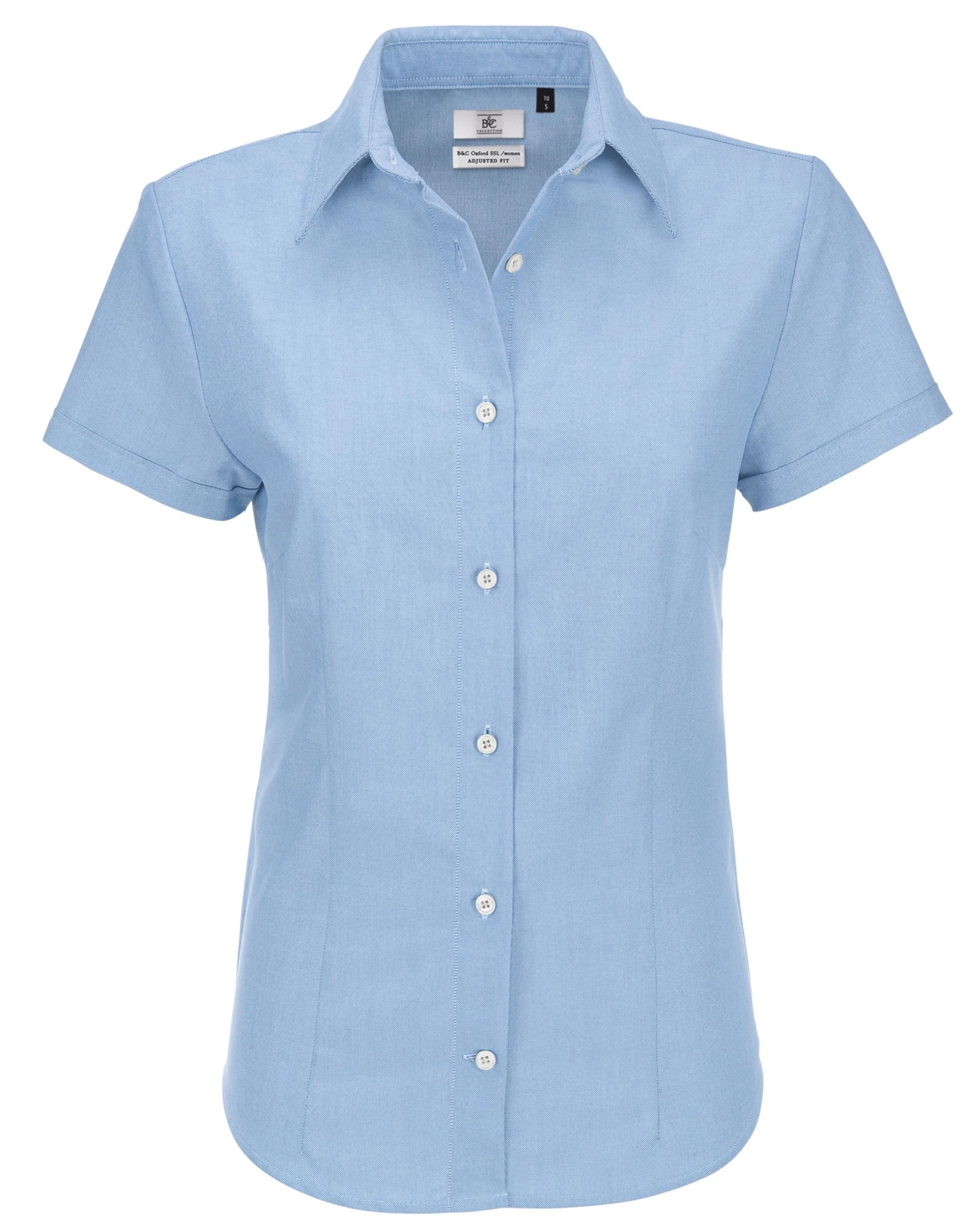 B&C Womens Oxford Short Sleeve Shirt 5 B&C Womens Oxford Short Sleeve Shirt - Image 5