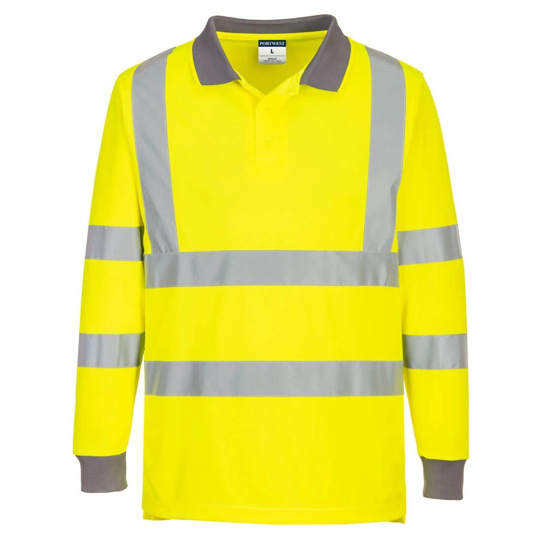 Portwest Eco Hi-Vis Polo Shirt L/S (6 Pack) 1 Portwest Eco Hi-Vis Polo Shirt L/S (6 Pack)
