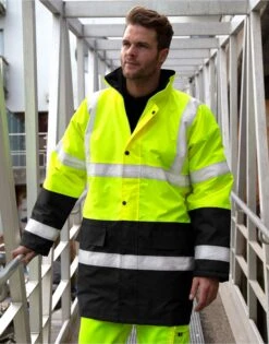 Result Safe-Guard Motorway 2-Tone Safety Coat -Outlet Elite Togs Store 9542a3780ba68a13b7f2a21937a0d2dd8f0a0bb25e8f26657015e20d41c33378