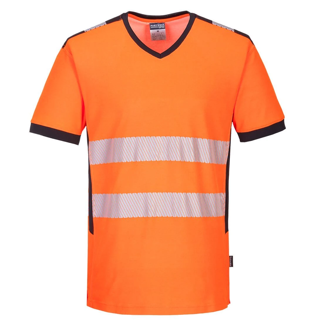 Portwest PW3 Hi-Vis V-Neck Mesh Insert T-Shirt S/S 1 Portwest PW3 Hi-Vis V-Neck Mesh Insert T-Shirt S/S
