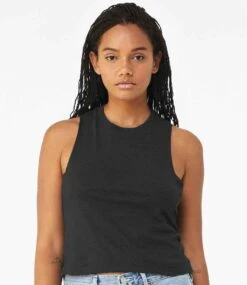 Bella+Canvas Bella Ladies Racer Back Cropped Tank Top -Outlet Elite Togs Store 9aec0b088fff6b929b0111884824386d8d08b3f2072d20ebfb952adad9945982