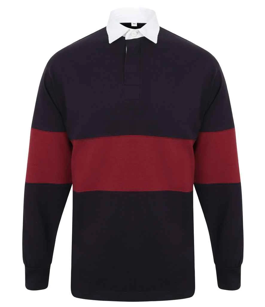 Front Row Panelled Rugby Shirt 1 Front Row Panelled Rugby Shirt