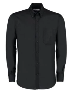 Kustom Kit Slim Fit Long Sleeve Workwear Oxford Shirt