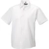 Russell Collection Mens Short Sleeve Tailored Ultimate Non-Iron Shirt