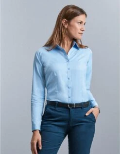 Russell Collection Ladies' Long Sleeve Tailored Herringbone Shirt 9 Russell Collection Ladies' Long Sleeve Tailored Herringbone Shirt -Outlet Elite Togs Store a11e85e668db23b28e0572aa4976df66950fb98012cc49545c85315e5ba5f79d