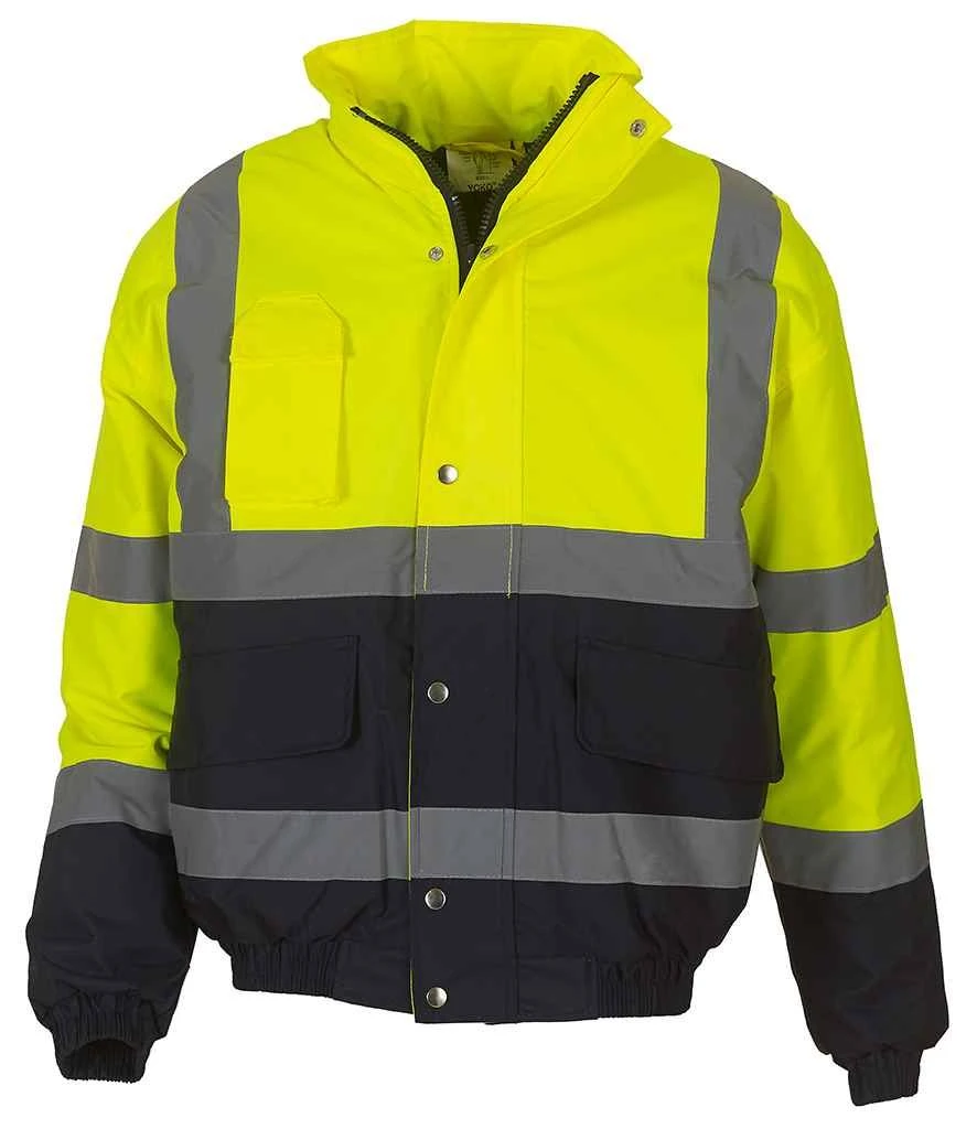 Yoko Hi-Vis 2 Tone Bomber Jacket 6 Yoko Hi-Vis 2 Tone Bomber Jacket - Image 6